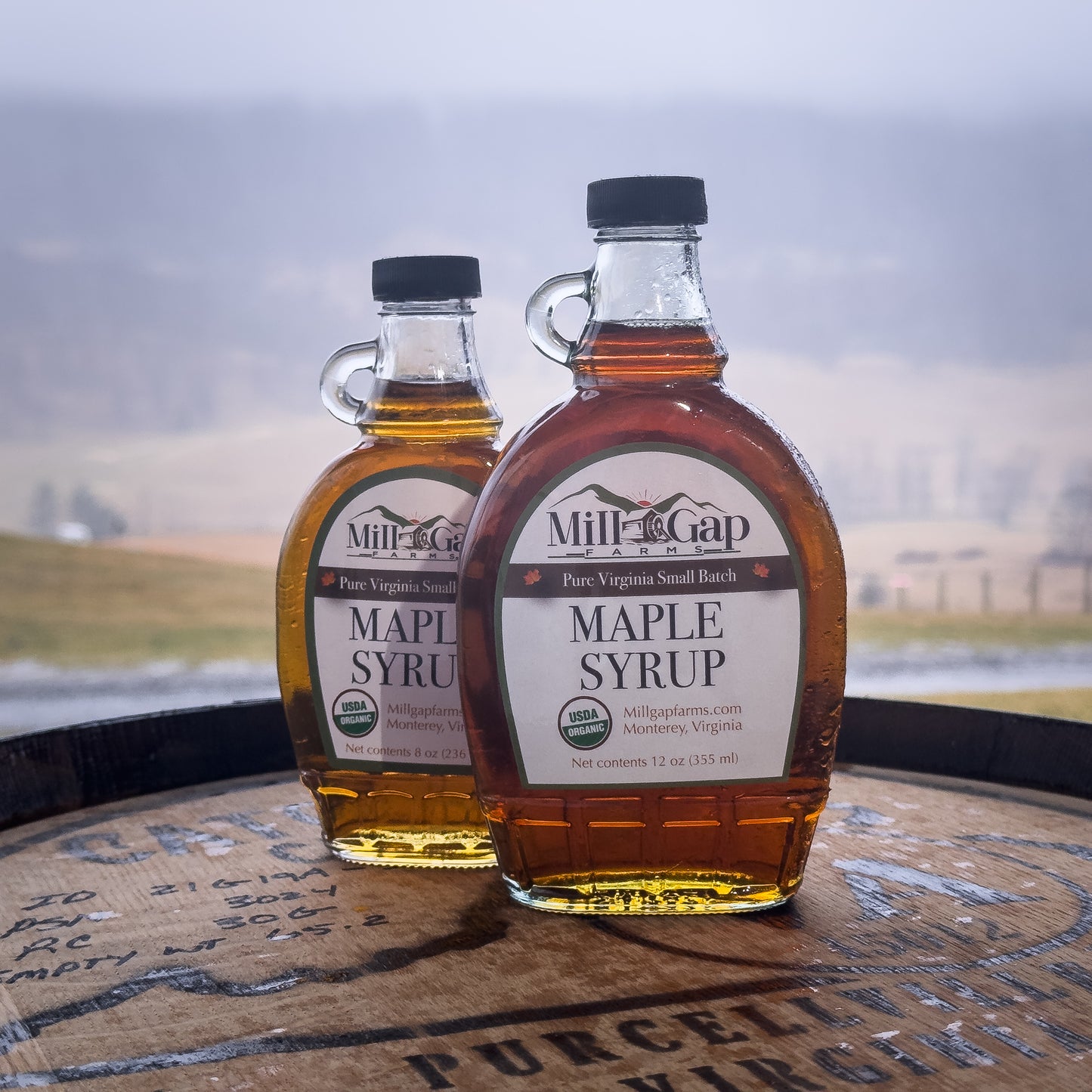 12 oz Maple Flask - Organic Maple Syrup