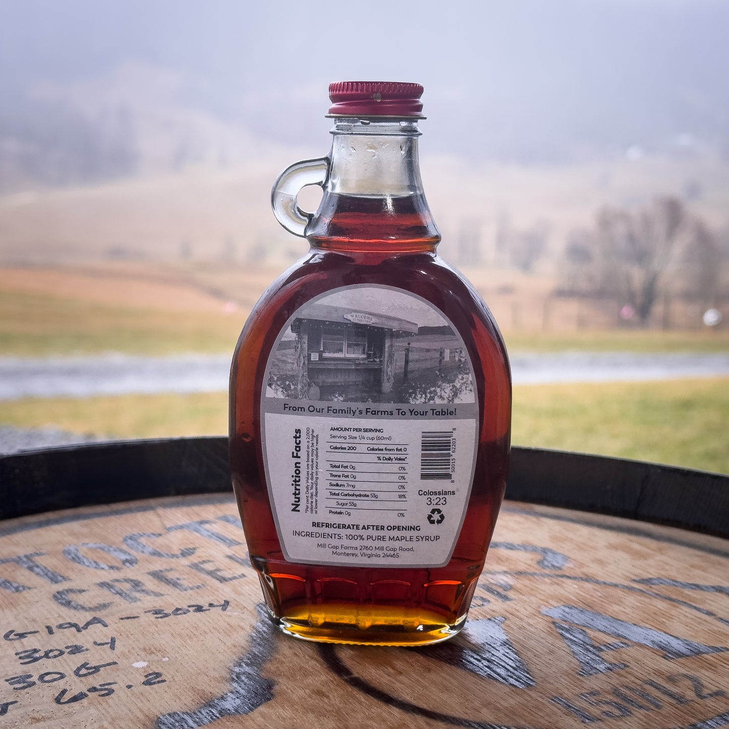 8 oz Farmstand Maple Flask
