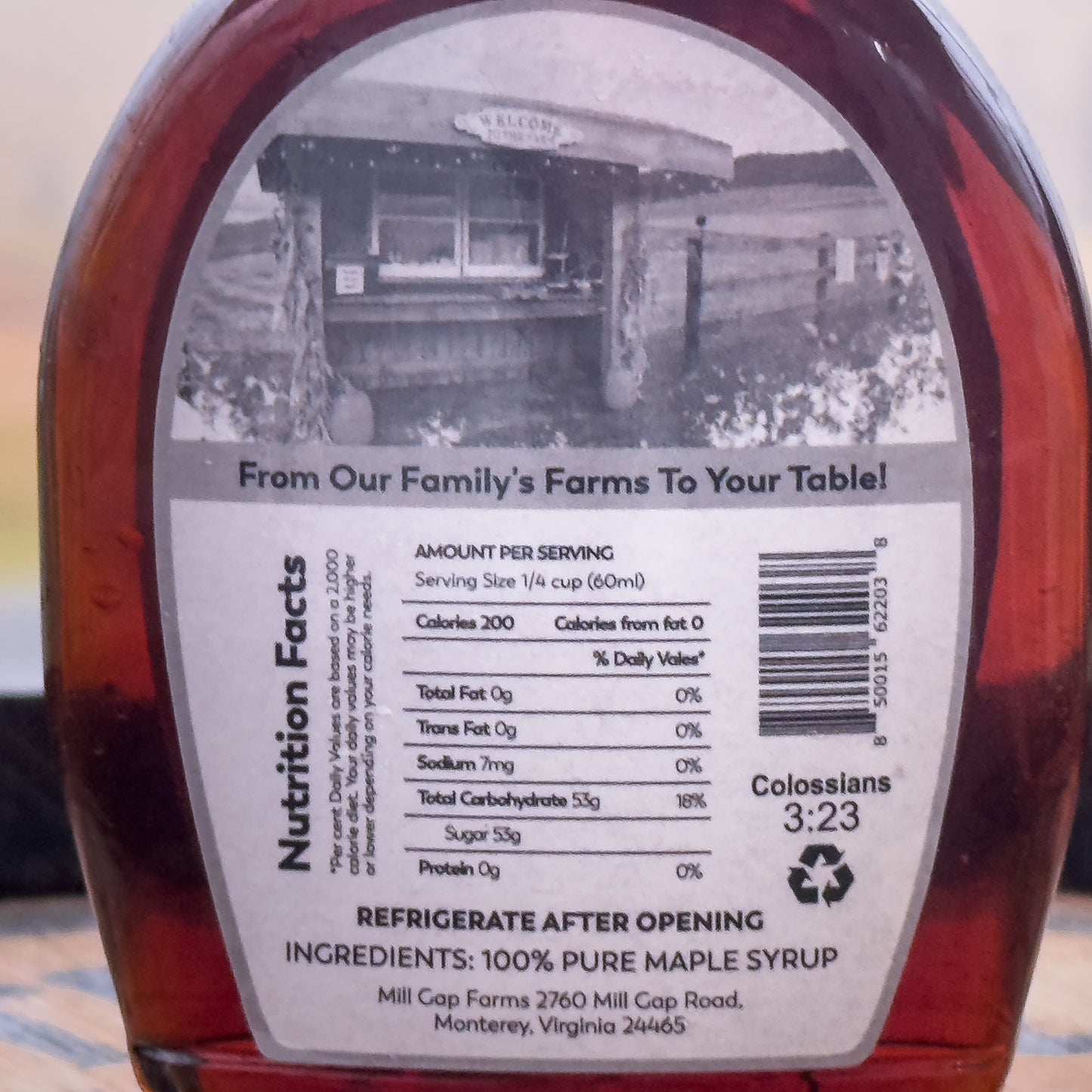 8 oz Farmstand Maple Flask